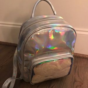 NWOT holographic backpack